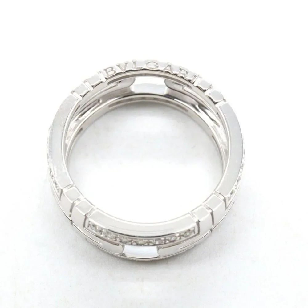 Bvlgari Parentesi Small Diamond Ring K18WG - Picture 3 of 10